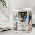 Colourful Cute First Mother's Day Photo Collage Coffee Mug<br><div class="desc">Create your very own special first Mothers day gift with this cute photo collage coffee mug. Featuring 9 square photographs and the text 'Happy 1st Mother's Day' in bright,  fun,  colourful rainbow colours. Simply personalise by customising name/s using the template provided.</div>