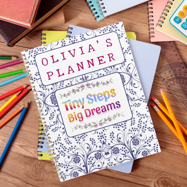 Colourful Cute Floral Custom Name  Planner (Creator Uploaded)