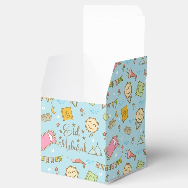 Colourful Cute Fun Eid Mubarak Eid Goodie Favour B Box (Opened)