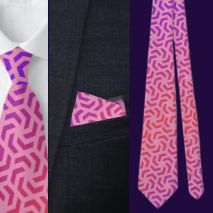 Colourful Cute Geometric Pattern Necktie
