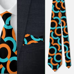 Colourful Cute Geometric Pattern Necktie