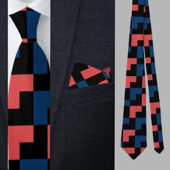 Colourful Cute Geometric Pattern Necktie (Creator Uploaded)