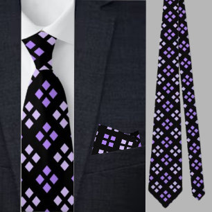 Colourful Cute Geometric Pattern Necktie