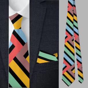 Colourful Cute Geometric Pattern           Tie