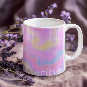 Colourful Cute Girly Sparkles Rainbow Girly Teache Coffee Mug