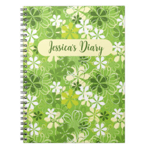 Colourful Cute Illustration Daisy Floral Pattern Notebook