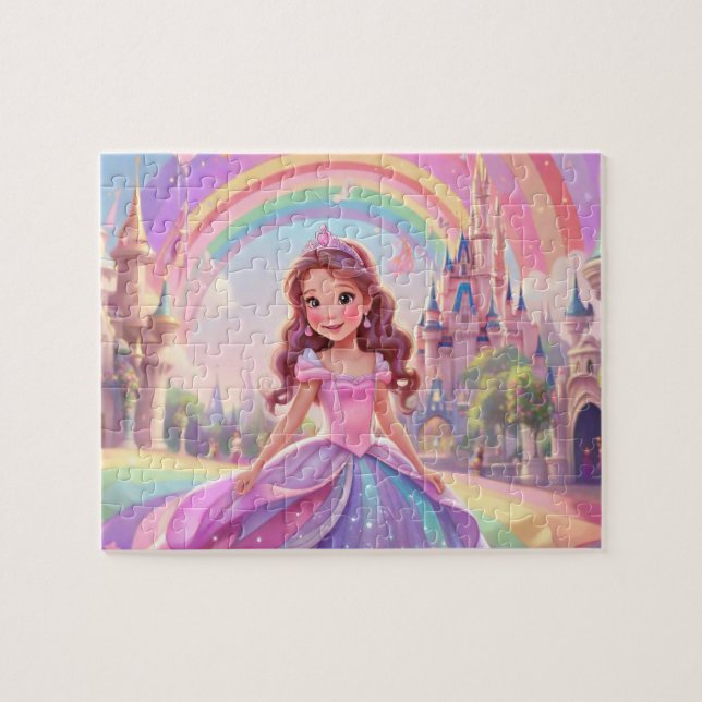 Colourful Cute Little Princess Jigsaw Puzzle (Horizontal)