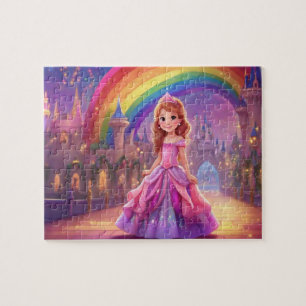 Colourful Cute Little Princess Jigsaw Puzzle