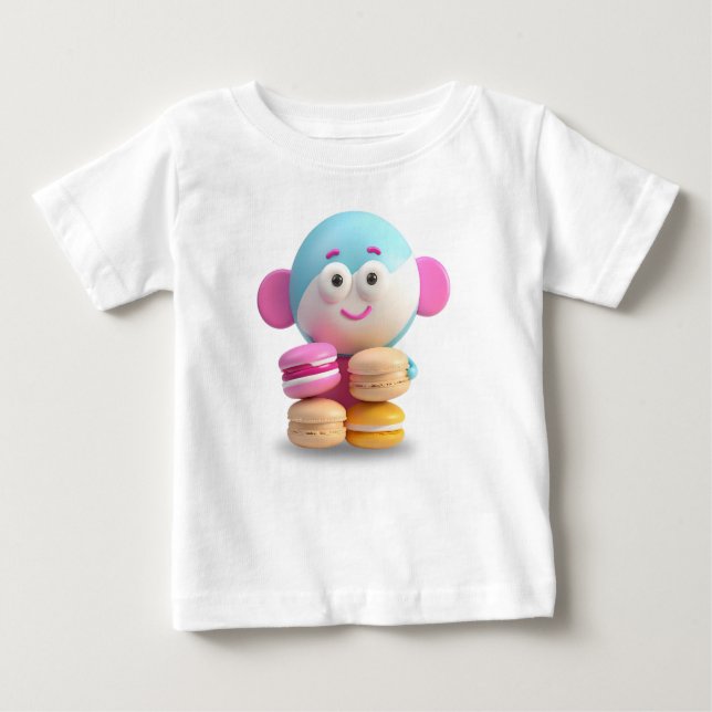 Colourful Cute Macaron Baby Clothes Baby T-Shirt (Front)