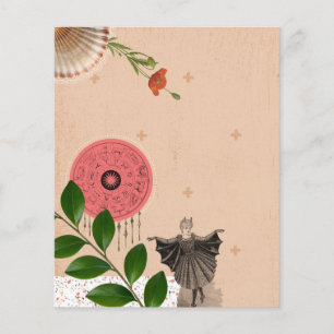 Colourful Cute Pink Collage Art Journal Paper Shee