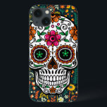 Colourful Cute Retro Floral Sugar Skull iPhone 13 Case<br><div class="desc">Colourful cute retro floral sugar skull.</div>