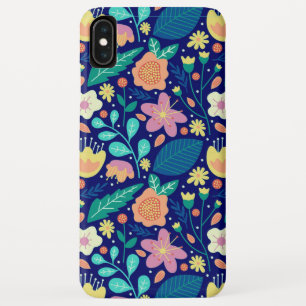 Colourful cute spring flowers pattern iPhone XS max case