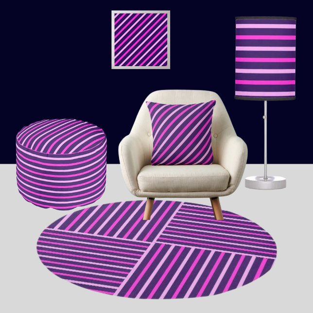 Colourful Cute Stripes Pattern          Cushion (Creator Uploaded)