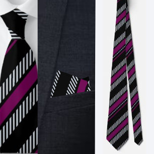 Colourful Cute Stripes Pattern Neck Tie