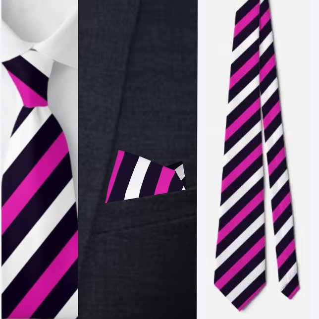 Colourful Cute Stripes Pattern          Tie (Creator Uploaded)
