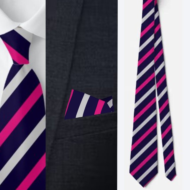 Colourful Cute Stripes Pattern          Tie (Creator Uploaded)