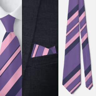 Colourful Cute Stripes Pattern          Tie