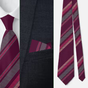 Colourful Cute Stripes Pattern          Tie