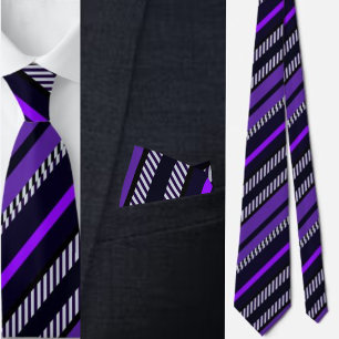 Colourful Cute Stripes Pattern          Tie