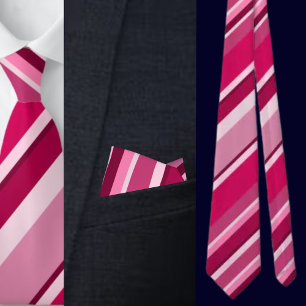 Colourful Cute Stripes Pattern          Tie