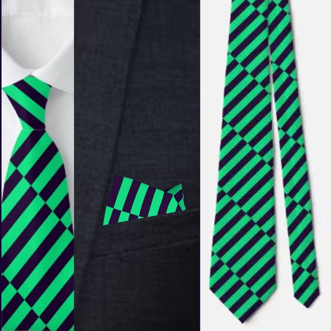 Colourful Cute Stripes Pattern          Tie (Creator Uploaded)