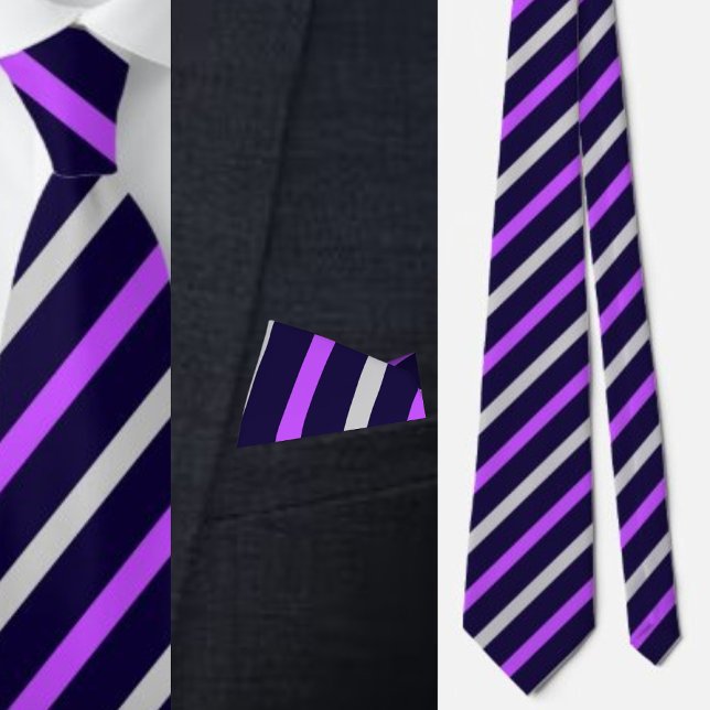 Colourful Cute Stripes Pattern          Tie (Creator Uploaded)