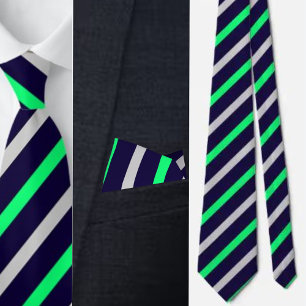 Colourful Cute Stripes Pattern          Tie