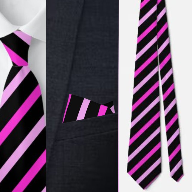 Colourful Cute Stripes Pattern          Tie (Creator Uploaded)