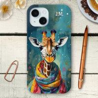 Colourful Cute Whimsical Giraffe