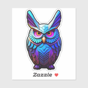 Colourful Cyber Owl