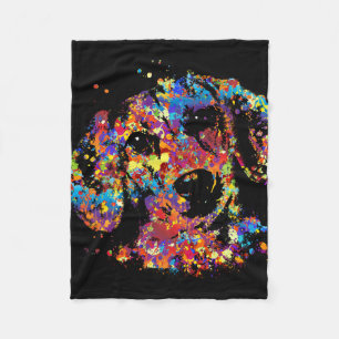 Colourful Dachshund dog  - Doxie Fleece Blanket