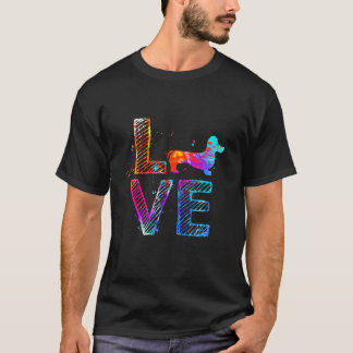 Colourful Dachshund Dog Mum Gifts Dachshund T-Shirt