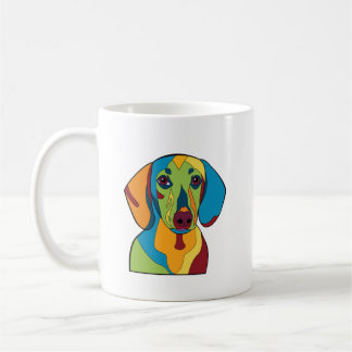 Colourful Dachshund Mug