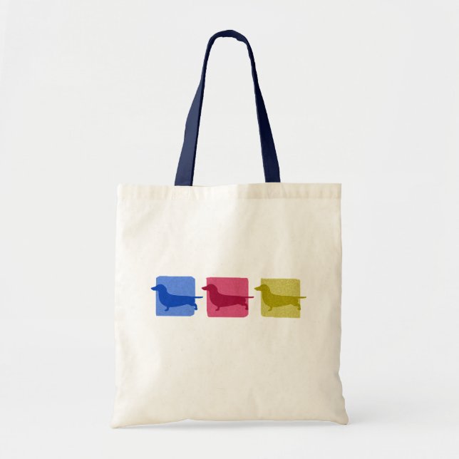 Colourful Dachshund Silhouettes Bag (Front)