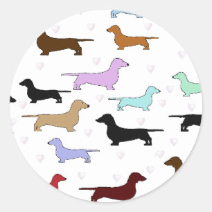 Colourful Dachshund Sticker