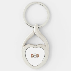 Colourful Dad Teepee Lettering Shirt Design_1 Key Ring