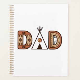Colourful Dad Teepee Lettering Shirt Design_1 Planner