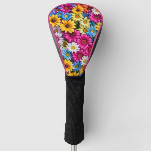 Colourful Daisies #55 - Golf Head Covers (Front)