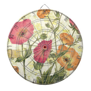 Colourful Daisies Dartboard