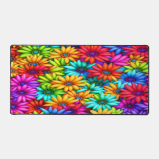 Colourful Daisies - Desk Mat