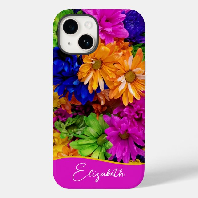Colourful Daisies Floral Case-Mate iPhone Case (Back)