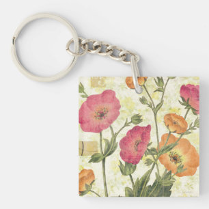 Colourful Daisies Key Ring