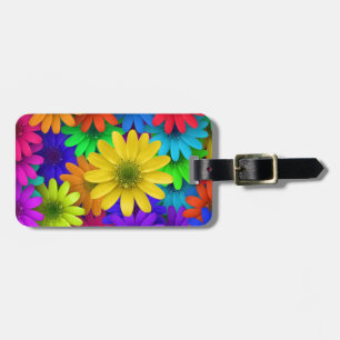 Colourful Daisies Luggage Tag