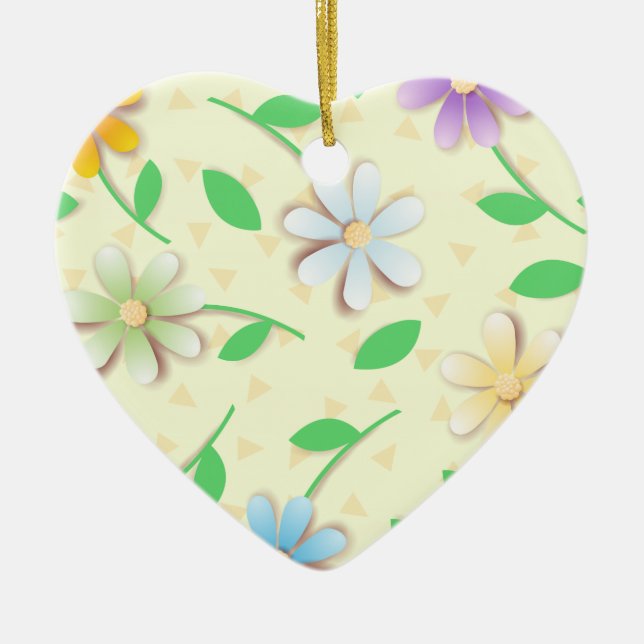 Colourful daisies, ornament (Front)