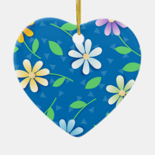 Colourful daisies, ornament