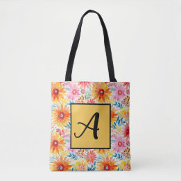 Colourful Daisies Tote Bag