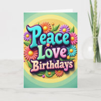 Colourful Daisy Birthday Card
