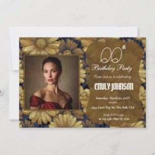 Colourful Daisy Birthday Gift For Teen Invitation