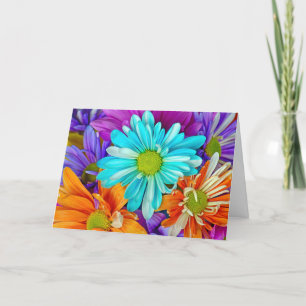 Colourful Daisy Bouquet Mother's Day  Card