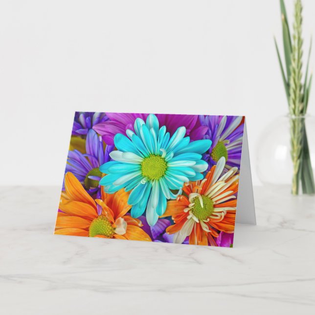 Colourful Daisy Bouquet Mother's Day  Card (Front)